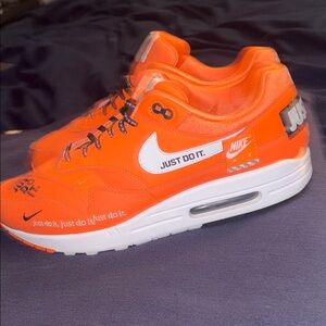 Men’s Nike Air Max Bright Orange with White Accents